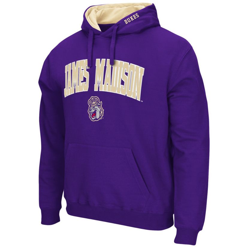 NCAA James Madison Dukes Arch and Logo Pullover Hoodie