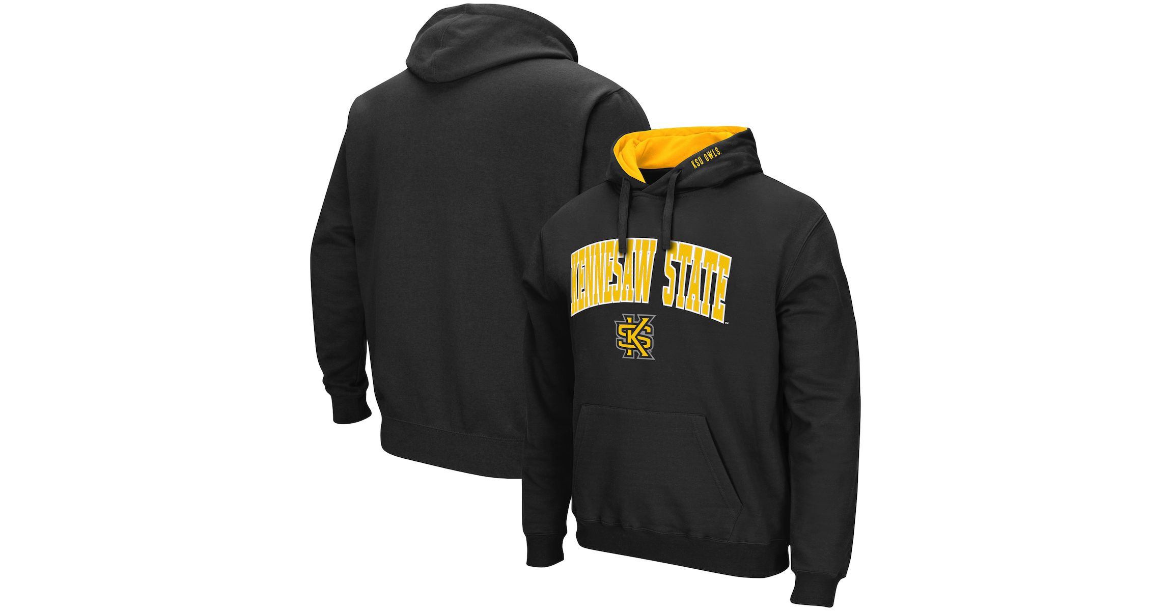 NCAA Kennesaw State Owls Arch and Logo Pullover Hoodie