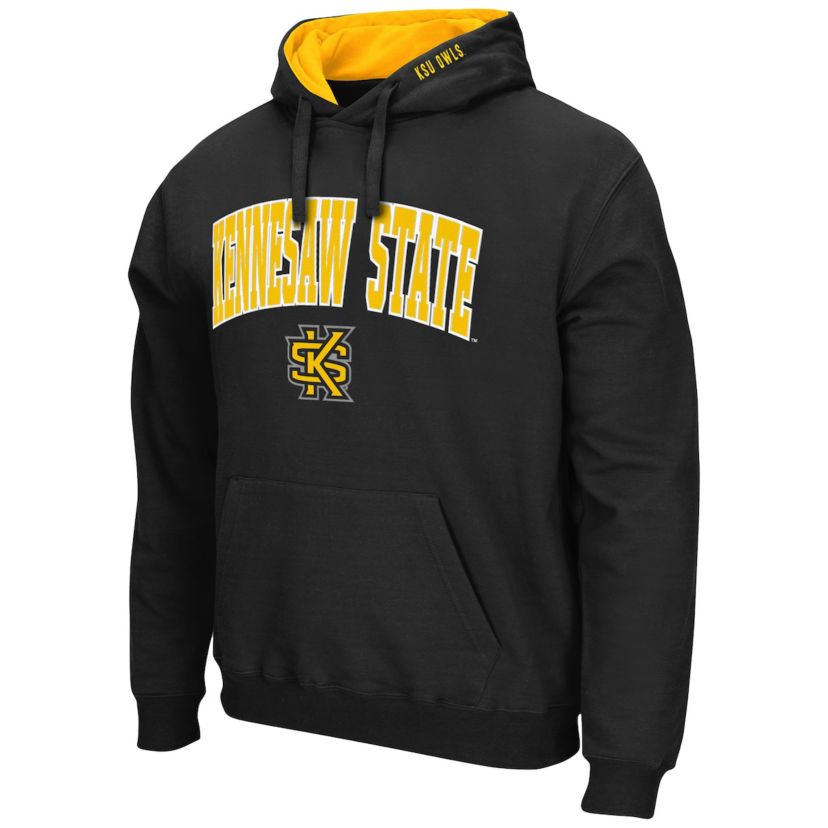 NCAA Kennesaw State Owls Arch and Logo Pullover Hoodie