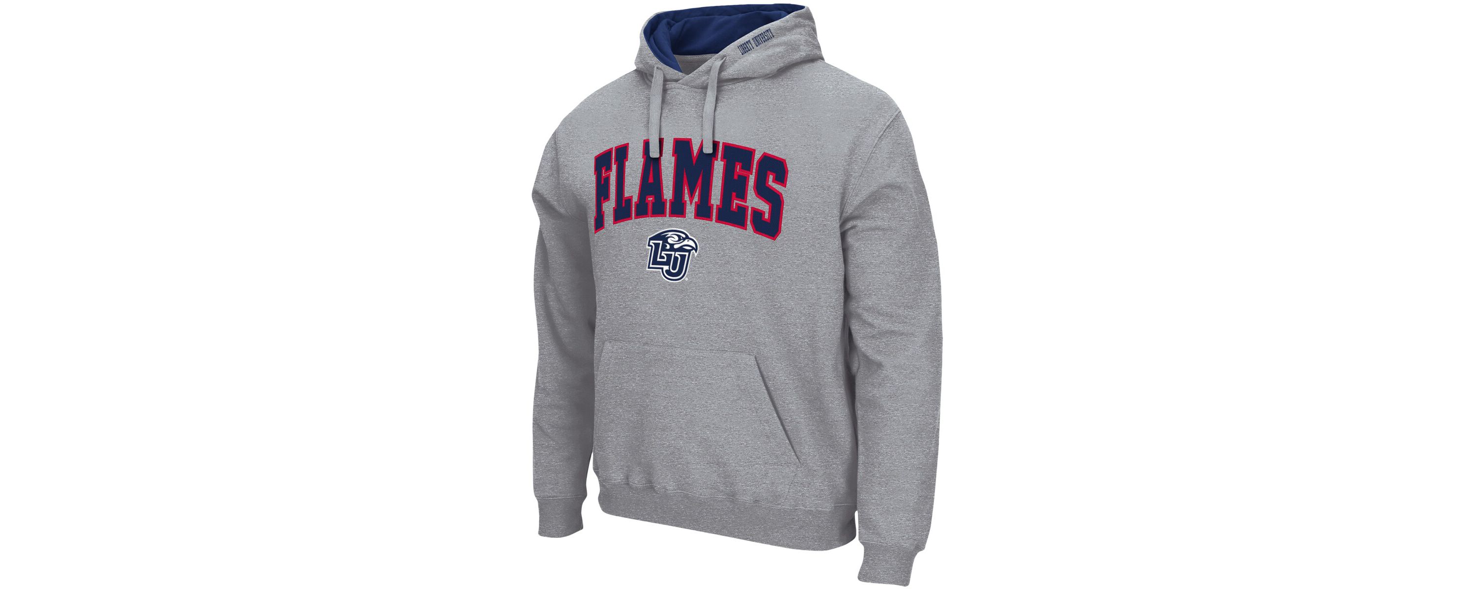 NCAA ed Liberty Flames Arch and Logo Pullover Hoodie