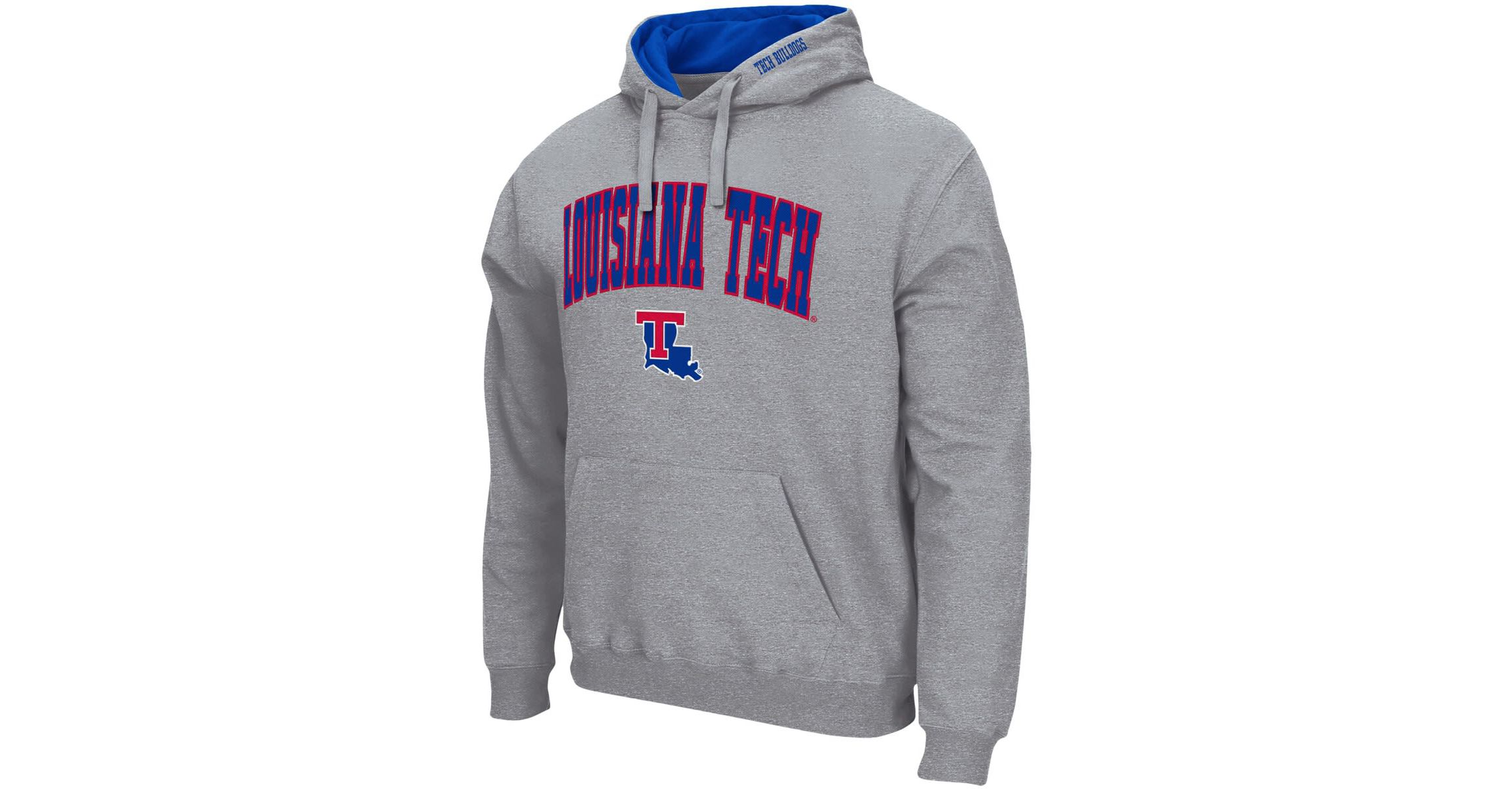 NCAA ed Louisiana Tech Bulldogs Arch and Logo Pullover Hoodie