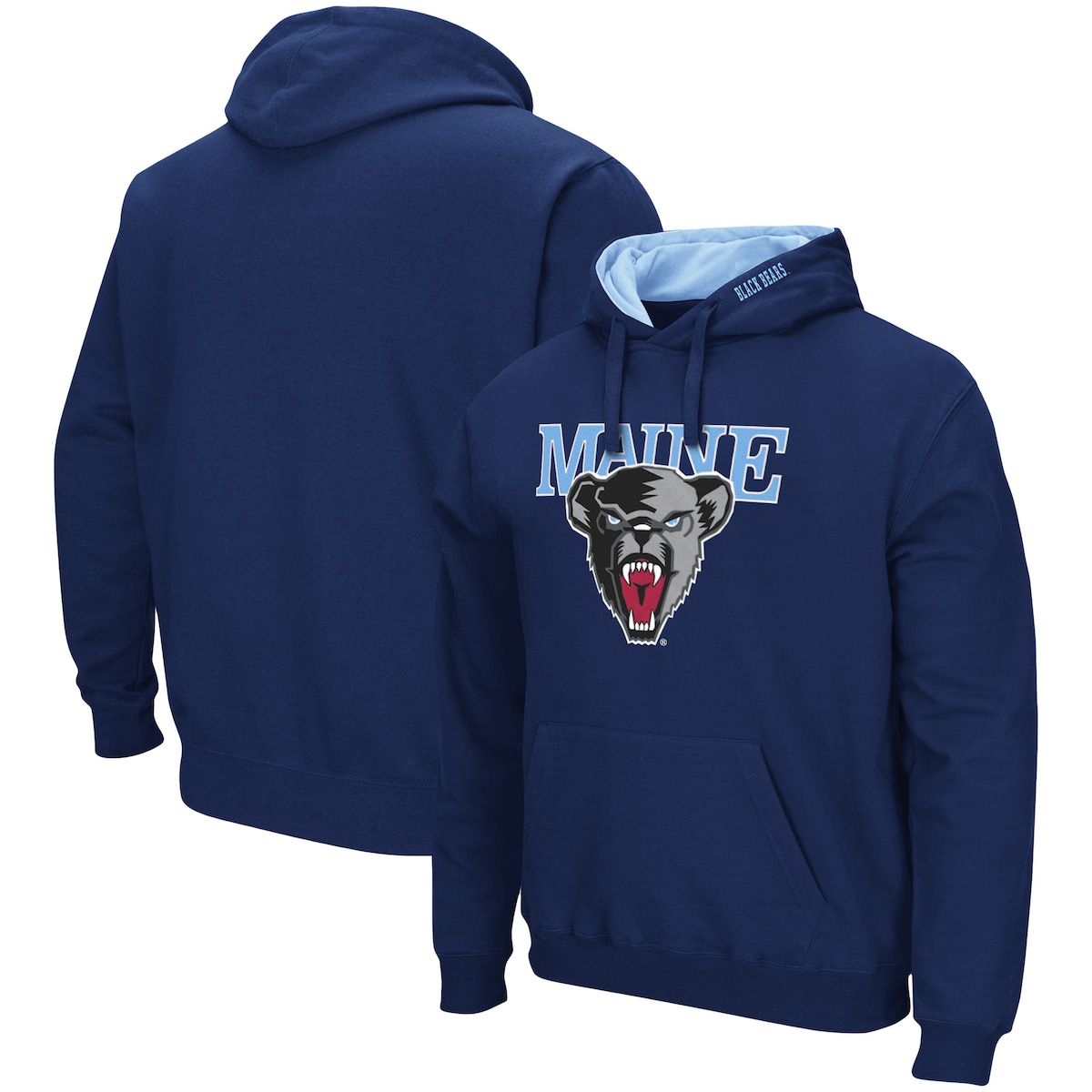 Maine Black Bears NCAA Maine Bears Arch and Logo Pullover Hoodie