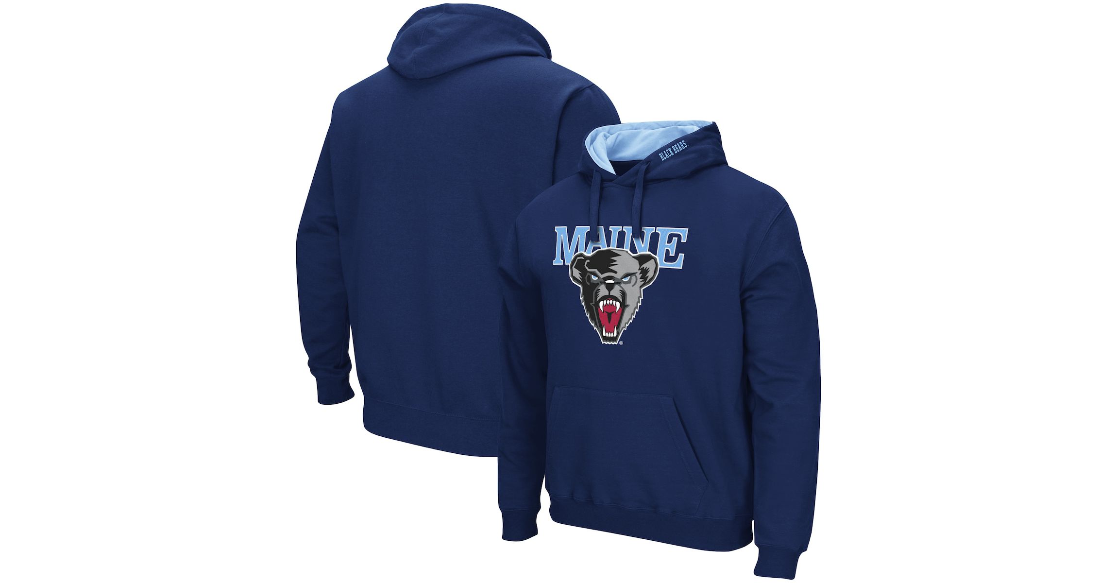 Maine Black Bears NCAA Maine Bears Arch and Logo Pullover Hoodie
