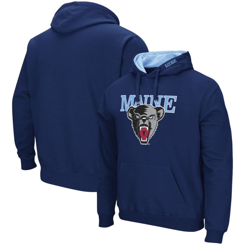 Maine Black Bears NCAA Maine Bears Arch and Logo Pullover Hoodie
