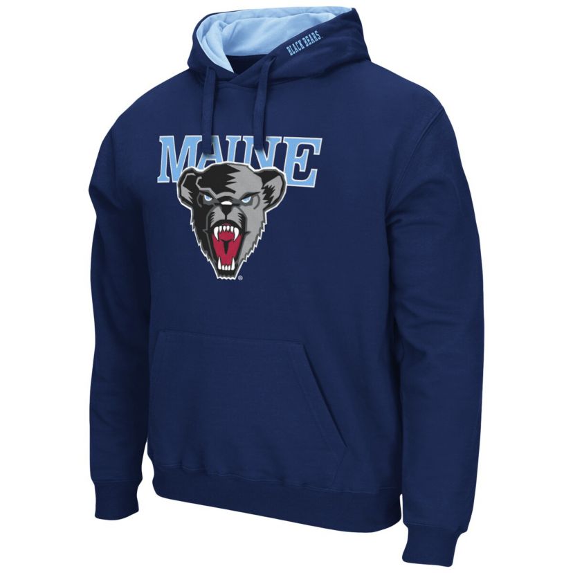 Maine Black Bears NCAA Maine Bears Arch and Logo Pullover Hoodie