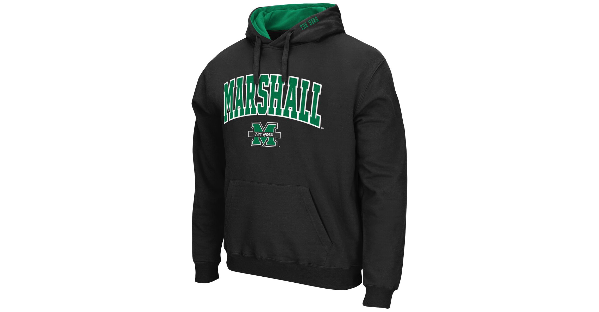 NCAA Marshall Thundering Herd Arch and Logo Pullover Hoodie