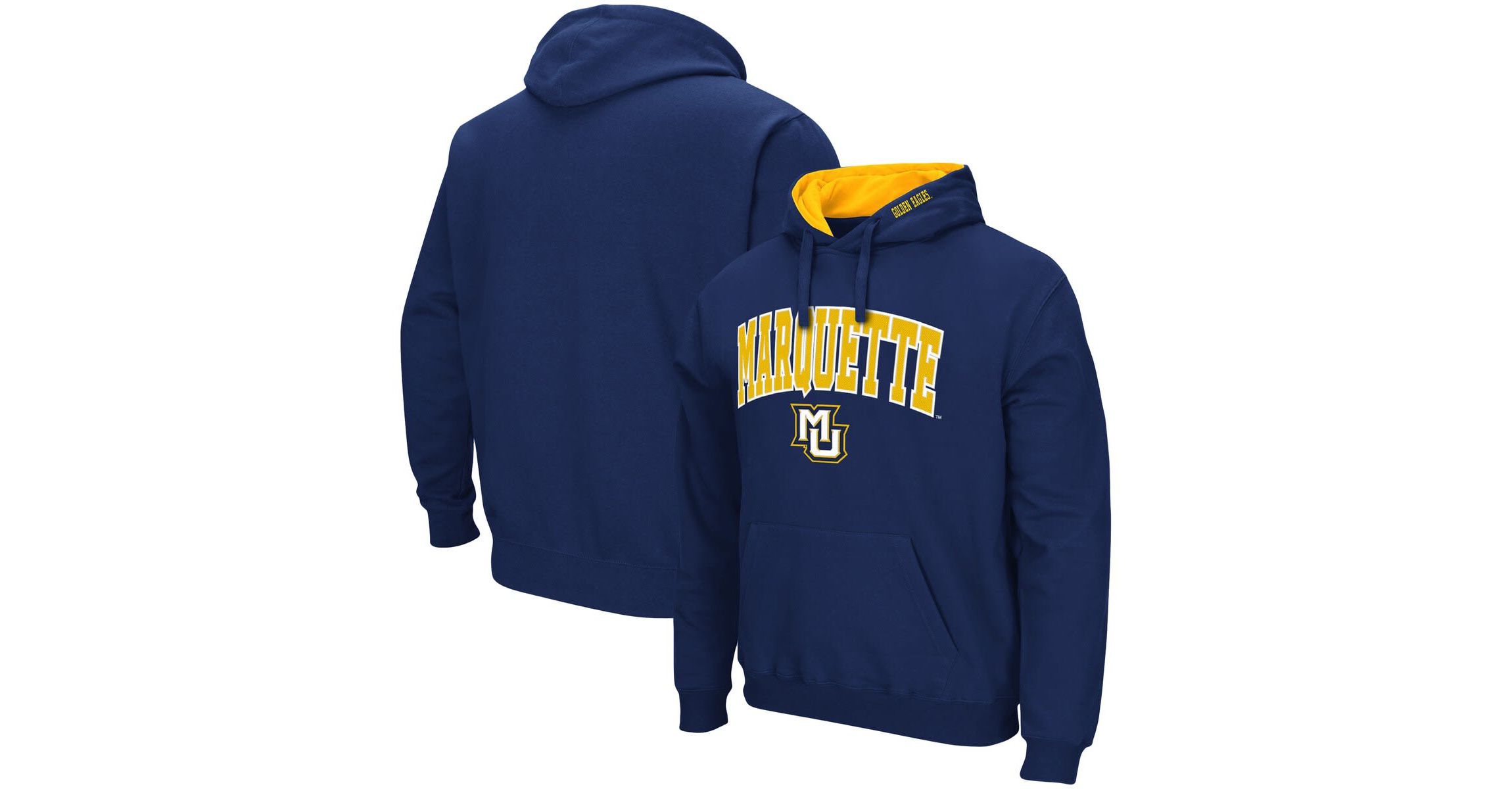 NCAA Marquette Golden Eagles Arch and Logo Pullover Hoodie