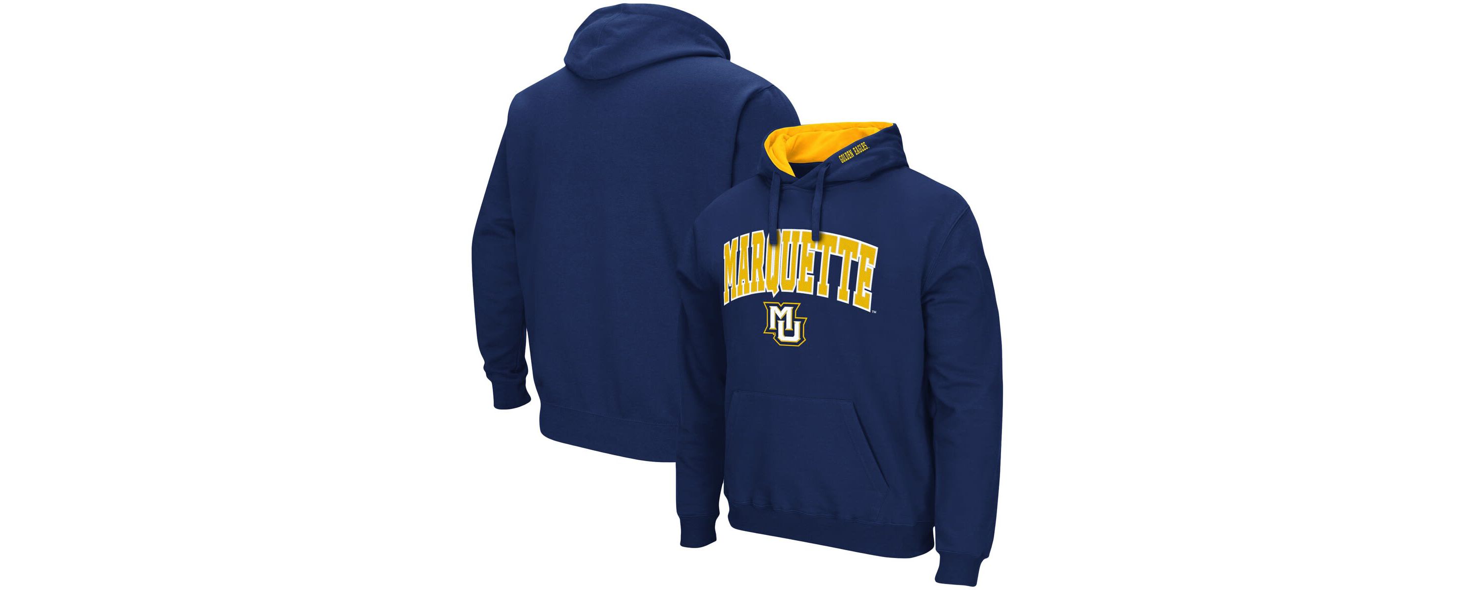 NCAA Marquette Golden Eagles Arch and Logo Pullover Hoodie