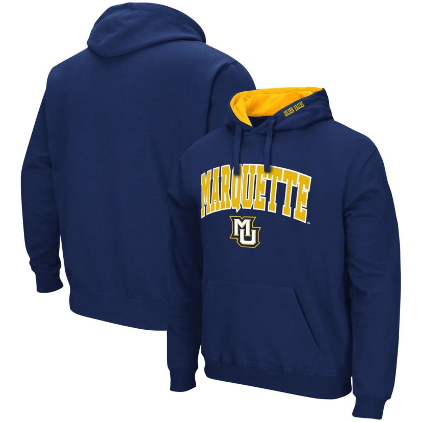 NCAA Marquette Golden Eagles Arch and Logo Pullover Hoodie