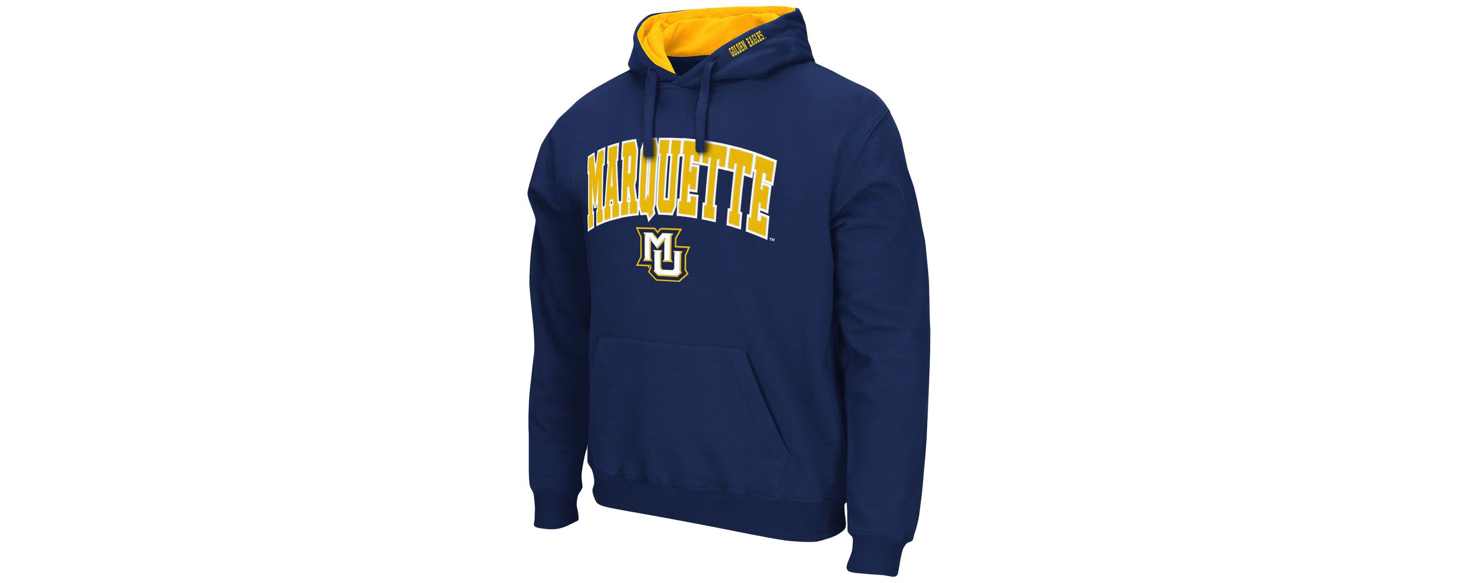 NCAA Marquette Golden Eagles Arch and Logo Pullover Hoodie