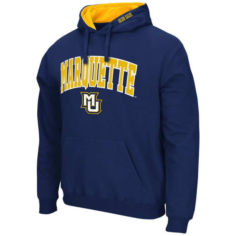 NCAA Marquette Golden Eagles Arch and Logo Pullover Hoodie