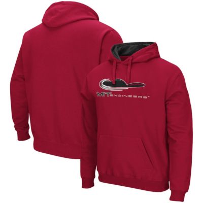 Colosseum Men's NCAA MIT Engineers Arch and Logo Pullover Hoodie
