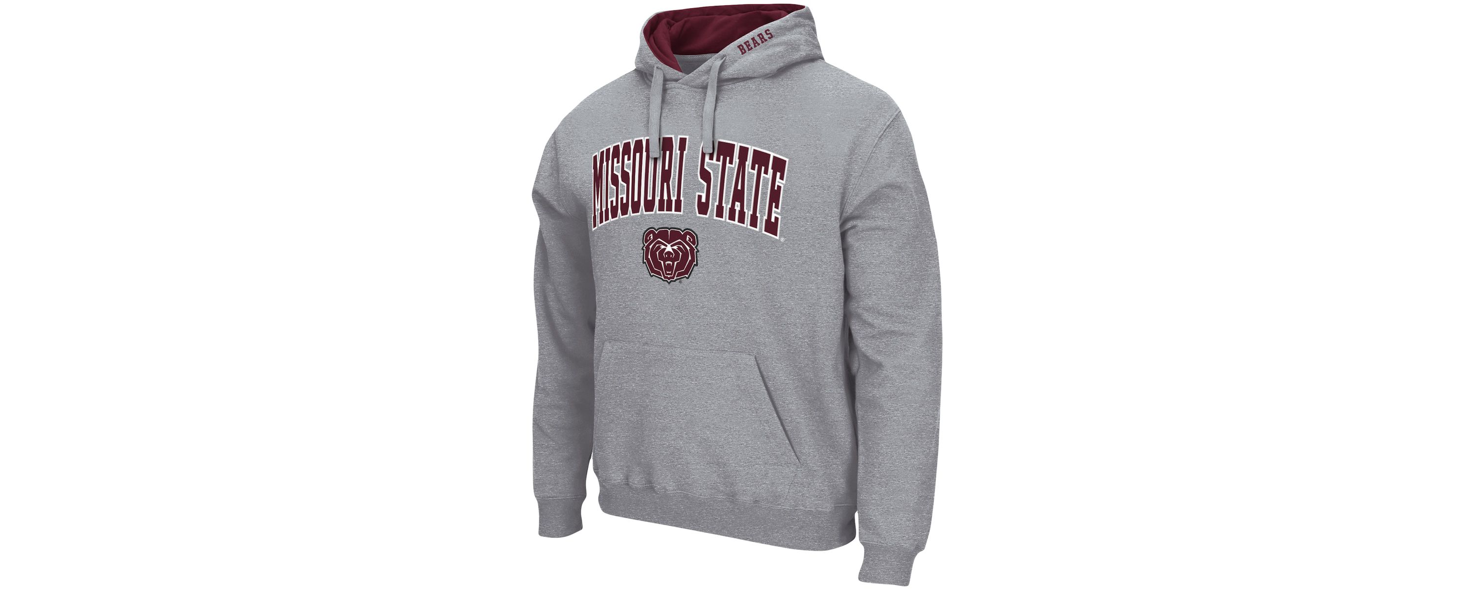 Missouri State Bears NCAA ed Missouri State University Bears Arch and Logo Pullover Hoodie