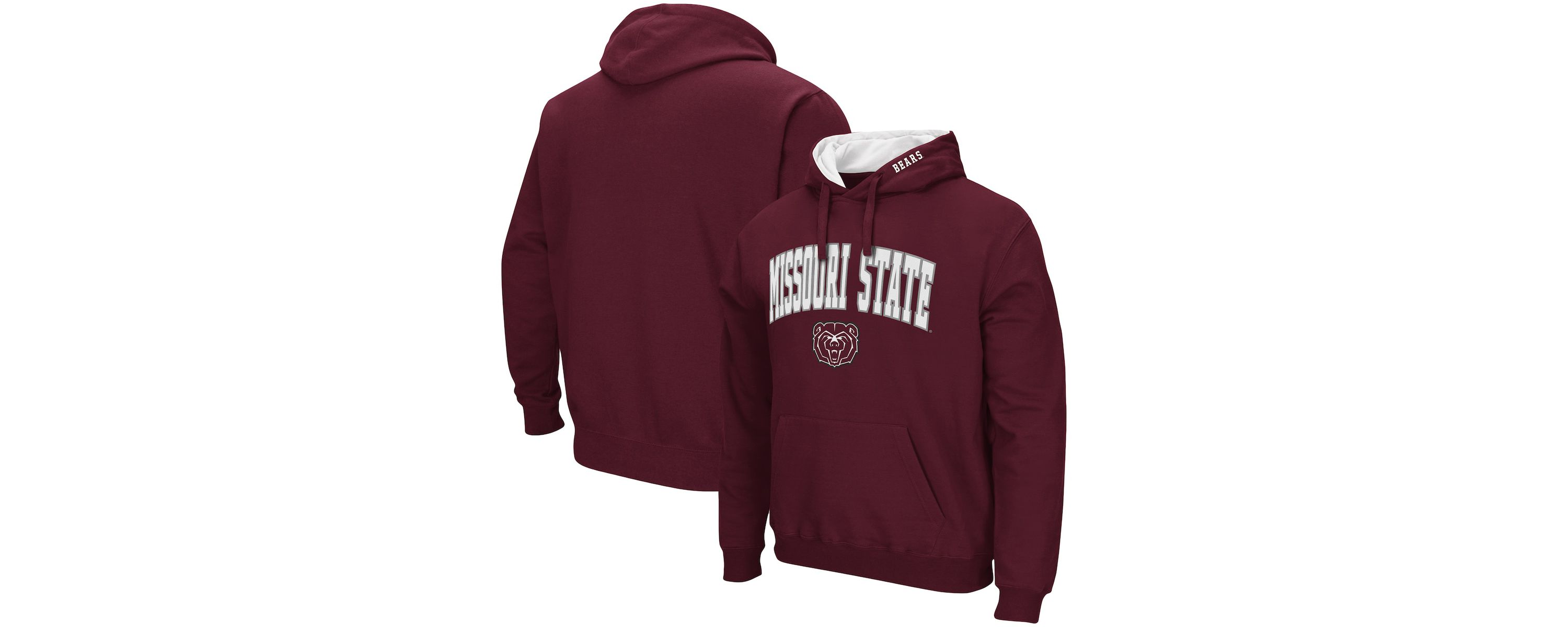 Missouri State Bears NCAA Missouri State University Bears Arch and Logo Pullover Hoodie