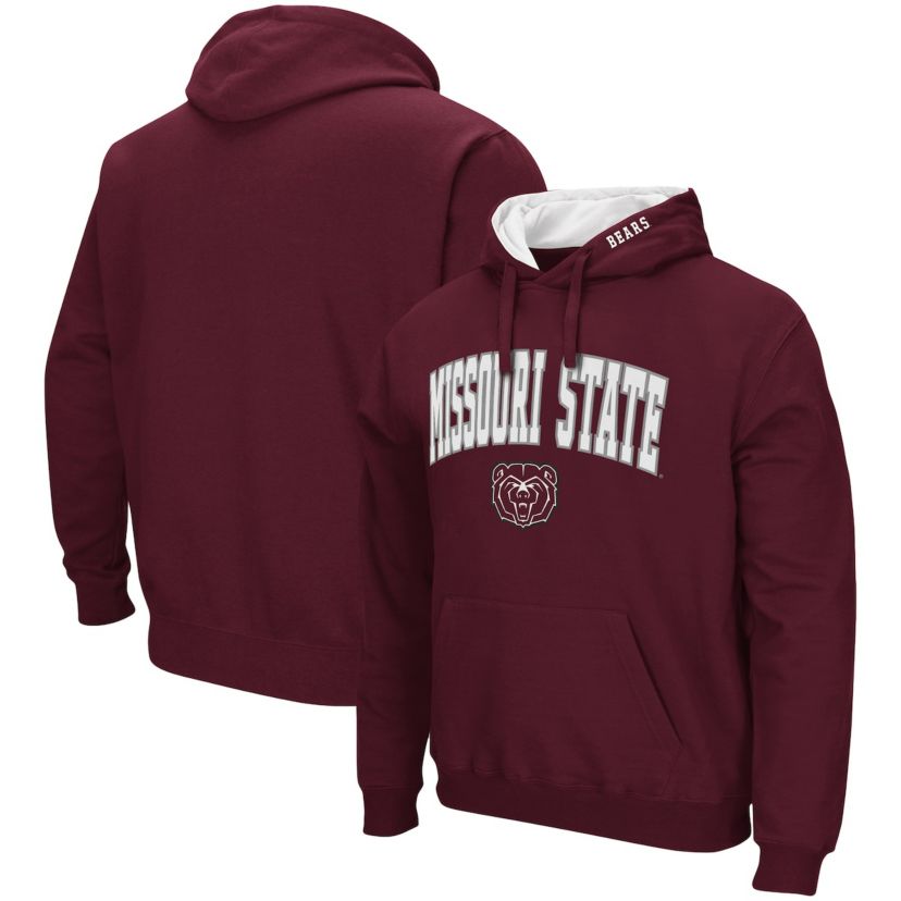 Missouri State Bears NCAA Missouri State University Bears Arch and Logo Pullover Hoodie