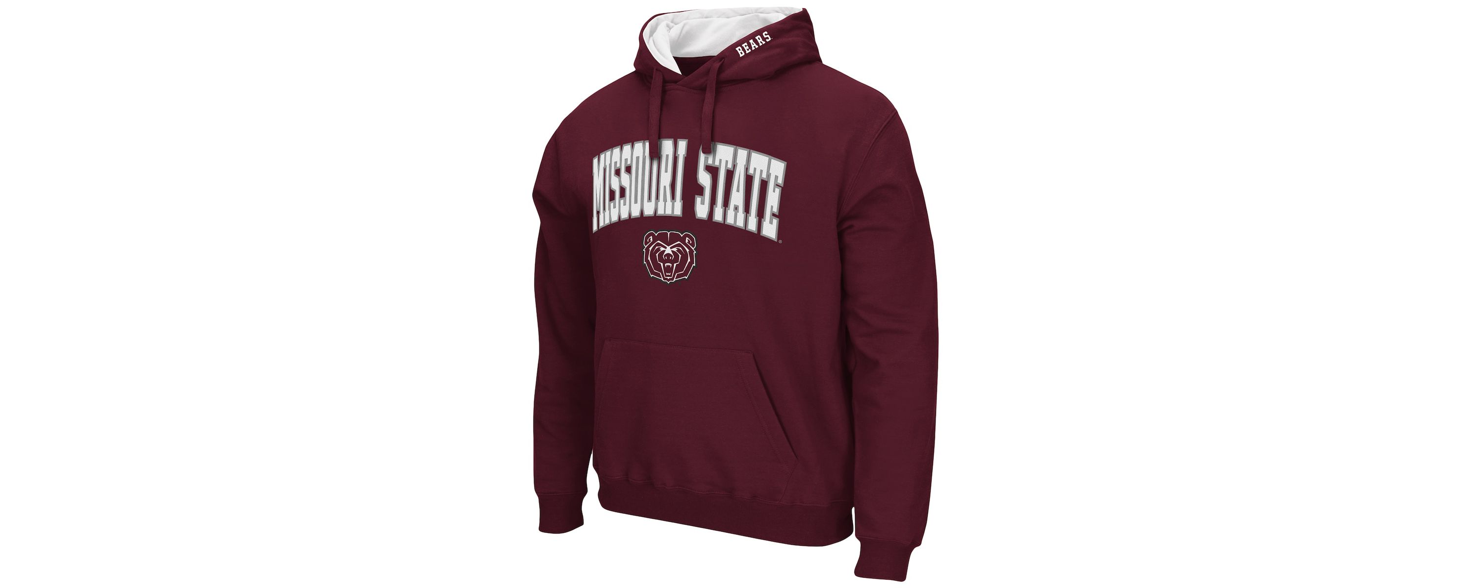 Missouri State Bears NCAA Missouri State University Bears Arch and Logo Pullover Hoodie