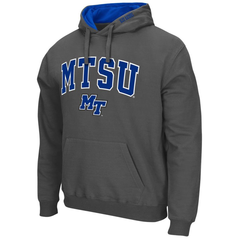 MTSU Blue Raiders NCAA MTSU Raiders Arch and Logo Pullover Hoodie