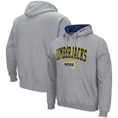 Colosseum Men's NCAA ed Northern Arizona Lumberjacks Arch and Logo Pullover Hoodie