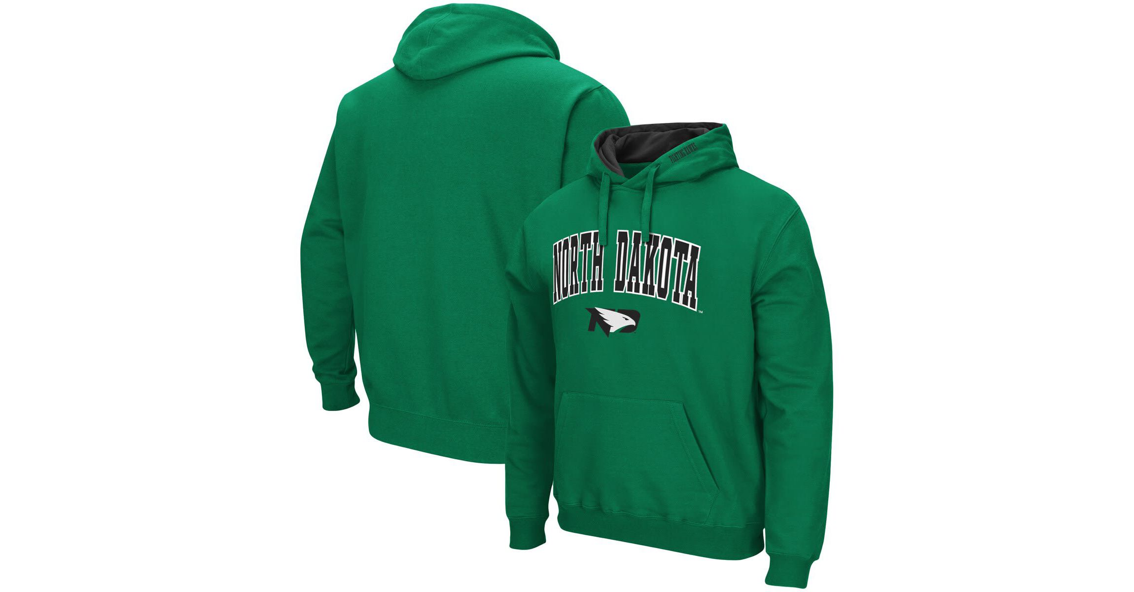 NCAA Kelly North Dakota Arch and Logo Pullover Hoodie