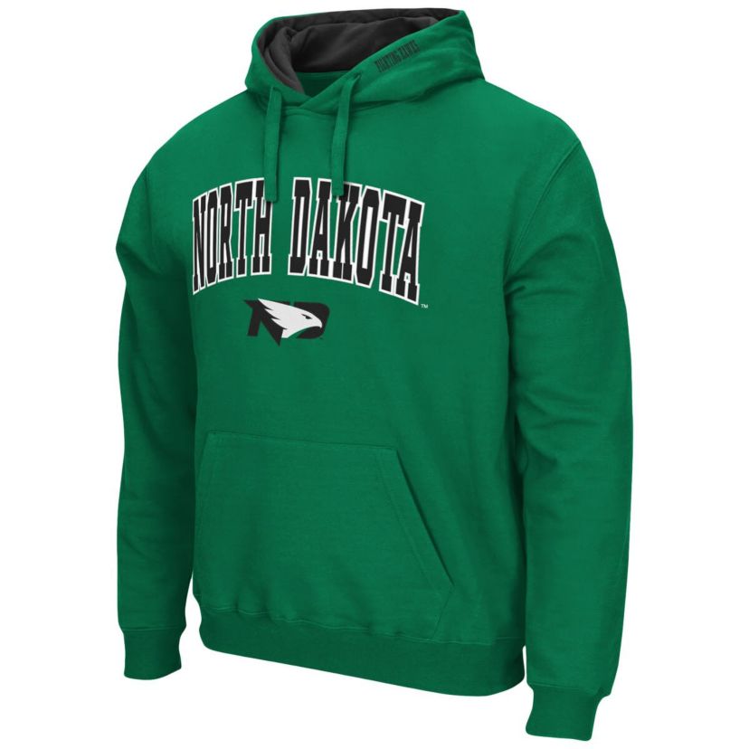 NCAA Kelly North Dakota Arch and Logo Pullover Hoodie