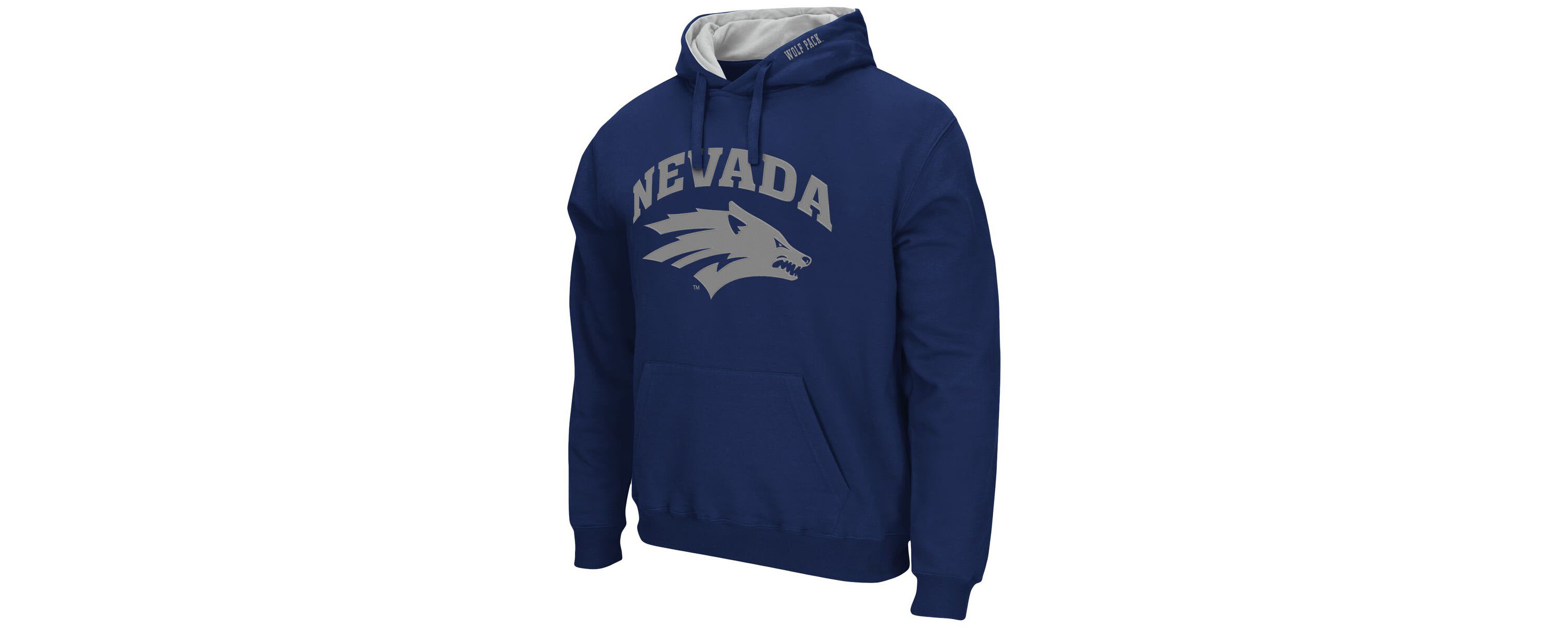NCAA Nevada Wolf Pack Arch and Logo Pullover Hoodie