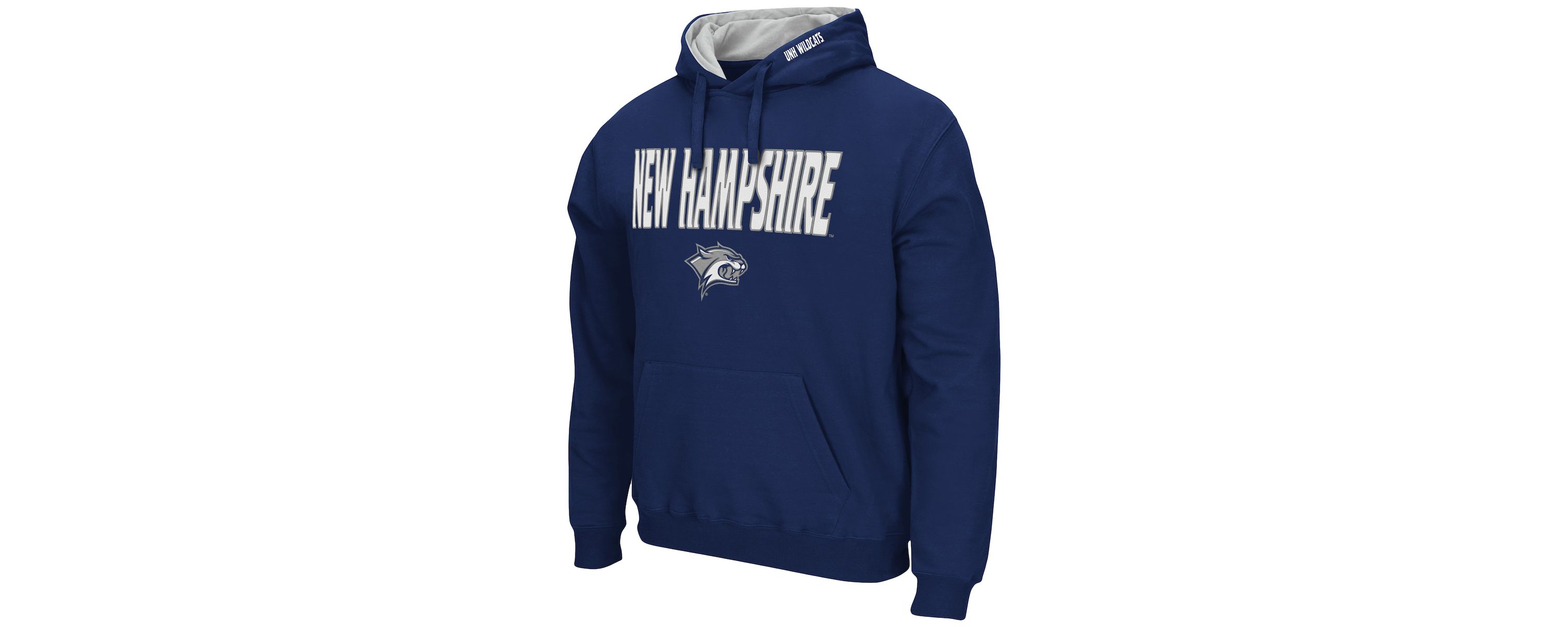 NCAA New Hampshire Wildcats Arch and Logo Pullover Hoodie