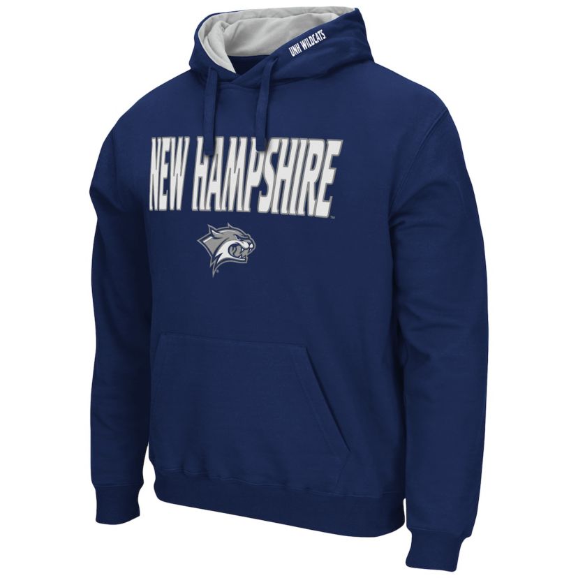 NCAA New Hampshire Wildcats Arch and Logo Pullover Hoodie