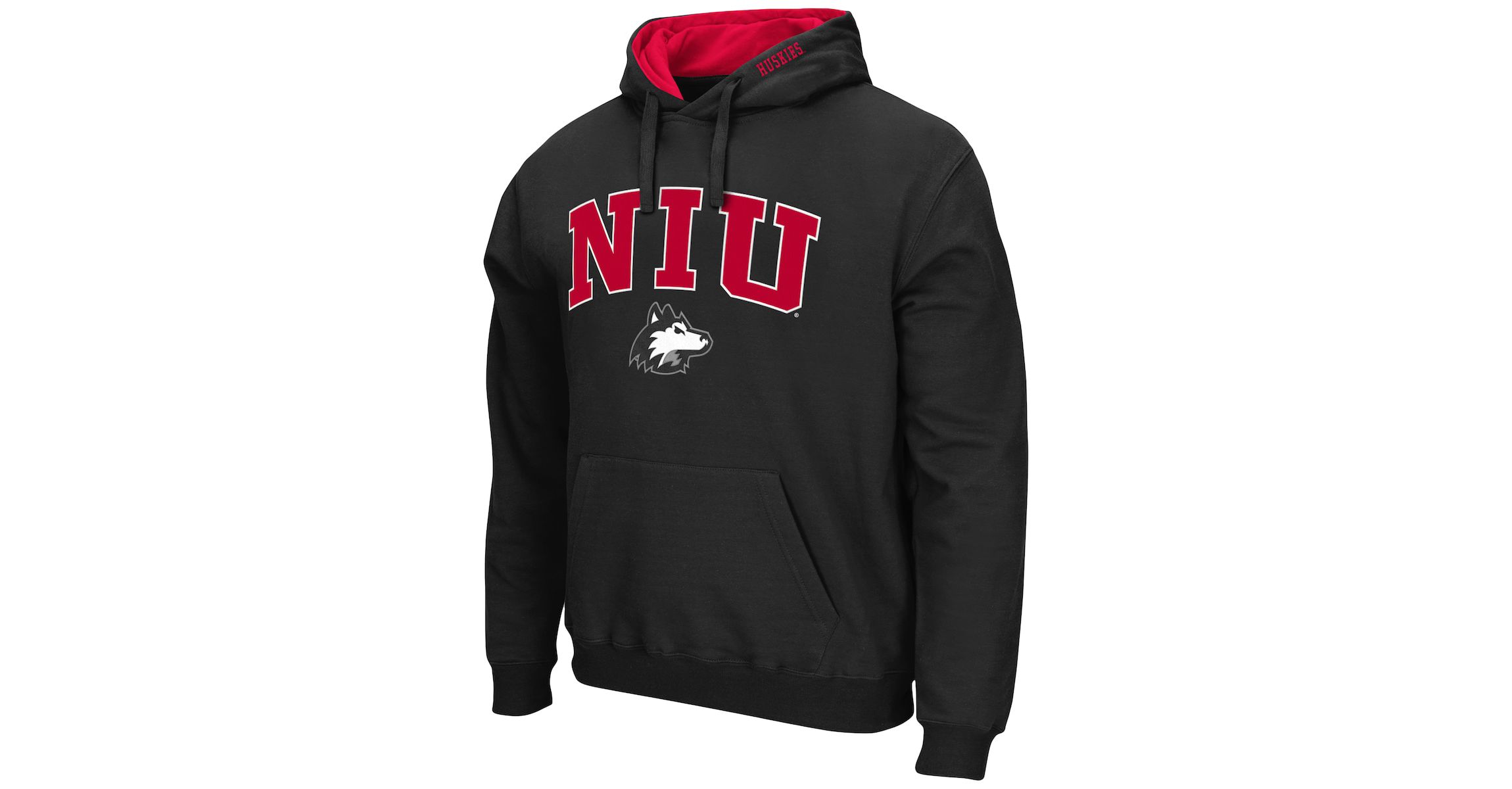 NCAA Northern Illinois Huskies Arch and Logo Pullover Hoodie