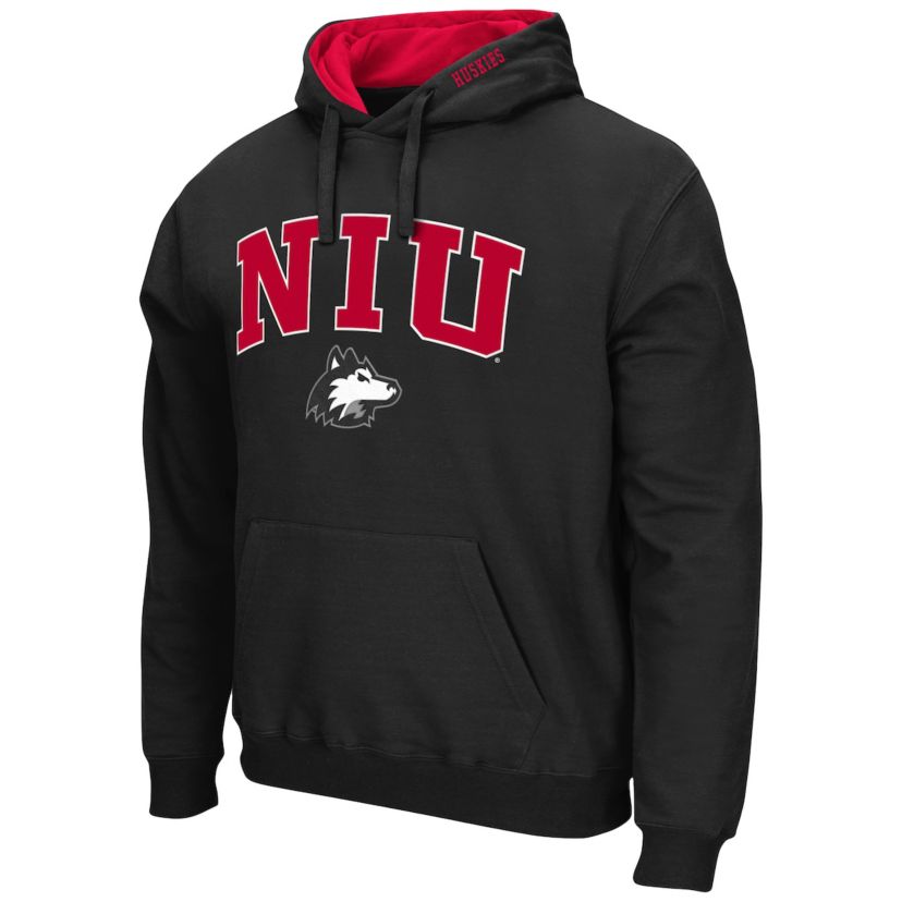 NCAA Northern Illinois Huskies Arch and Logo Pullover Hoodie