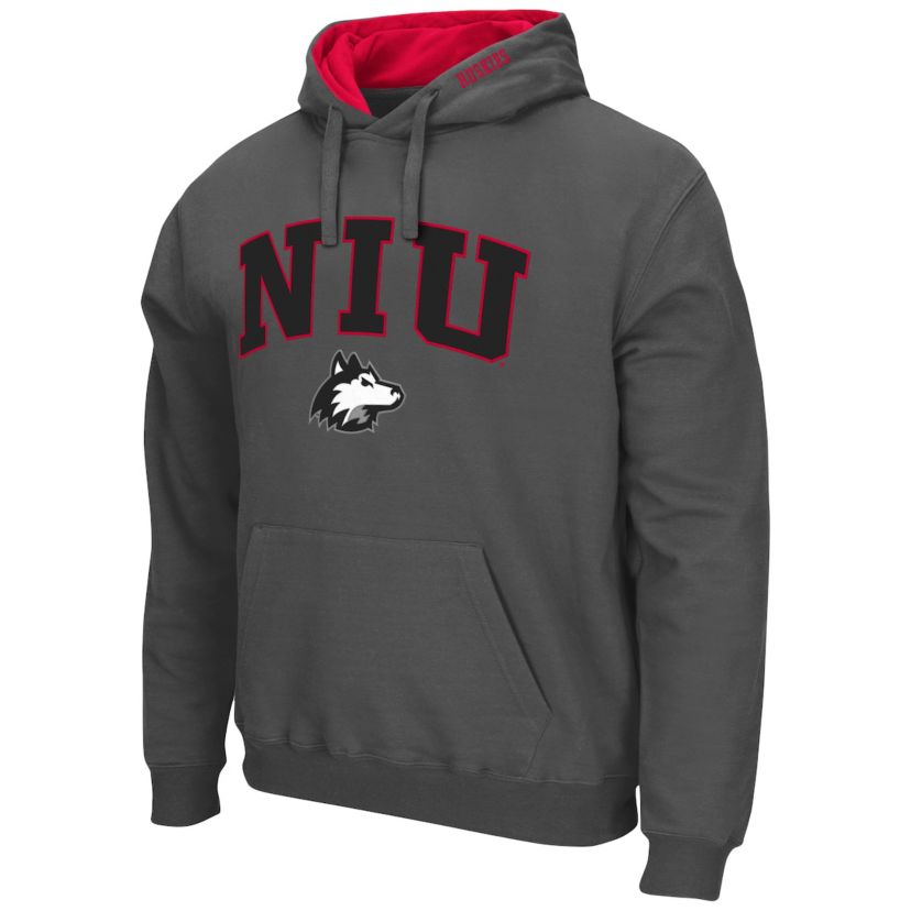 NCAA Northern Illinois Huskies Arch and Logo Pullover Hoodie