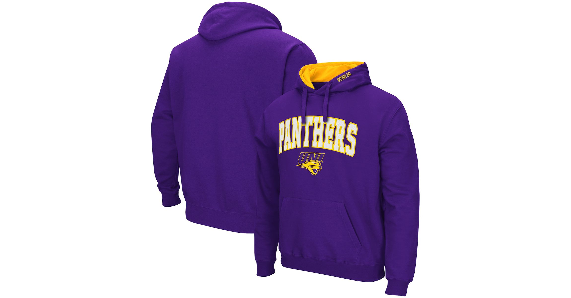 NCAA Northern Iowa Panthers Arch and Logo Pullover Hoodie