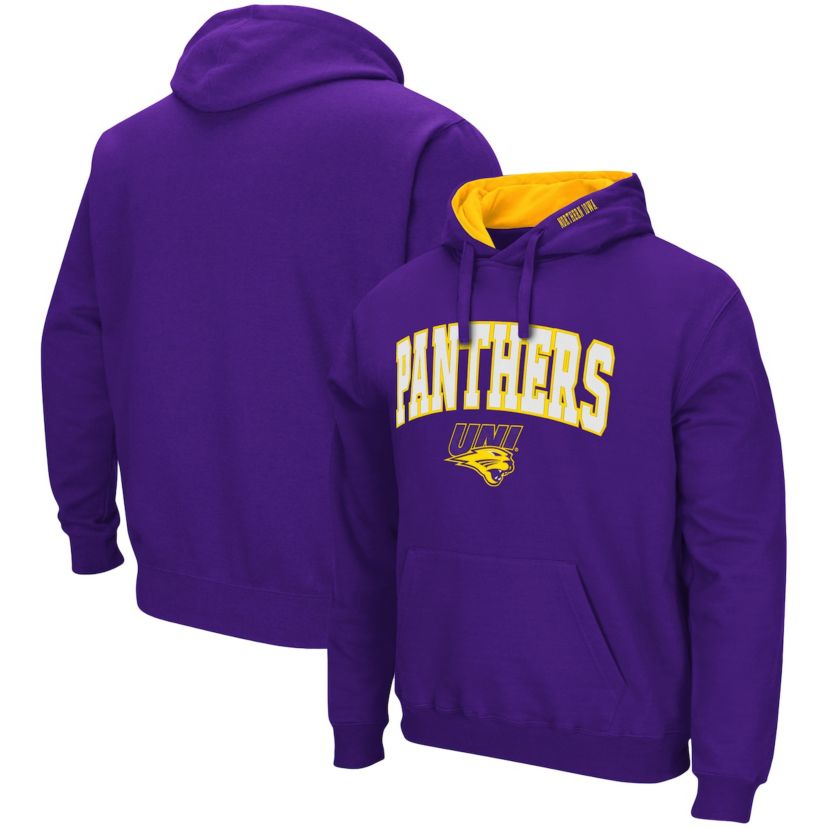 NCAA Northern Iowa Panthers Arch and Logo Pullover Hoodie