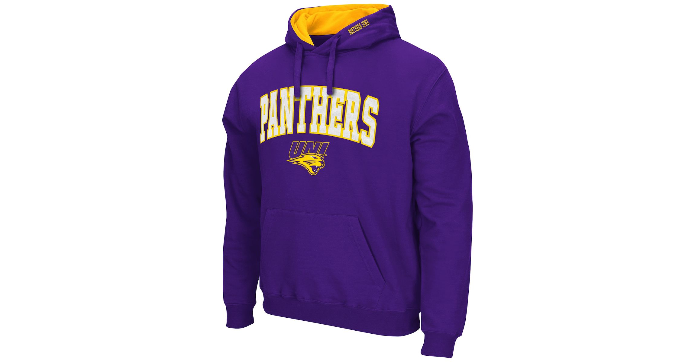 NCAA Northern Iowa Panthers Arch and Logo Pullover Hoodie