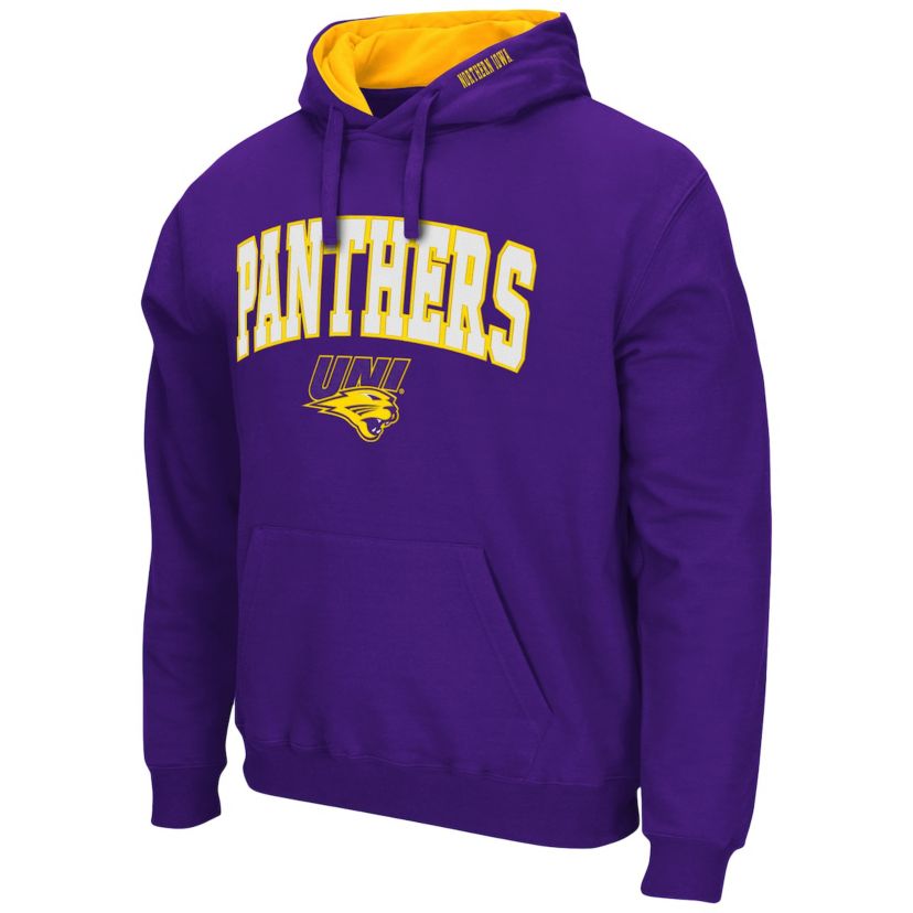 NCAA Northern Iowa Panthers Arch and Logo Pullover Hoodie