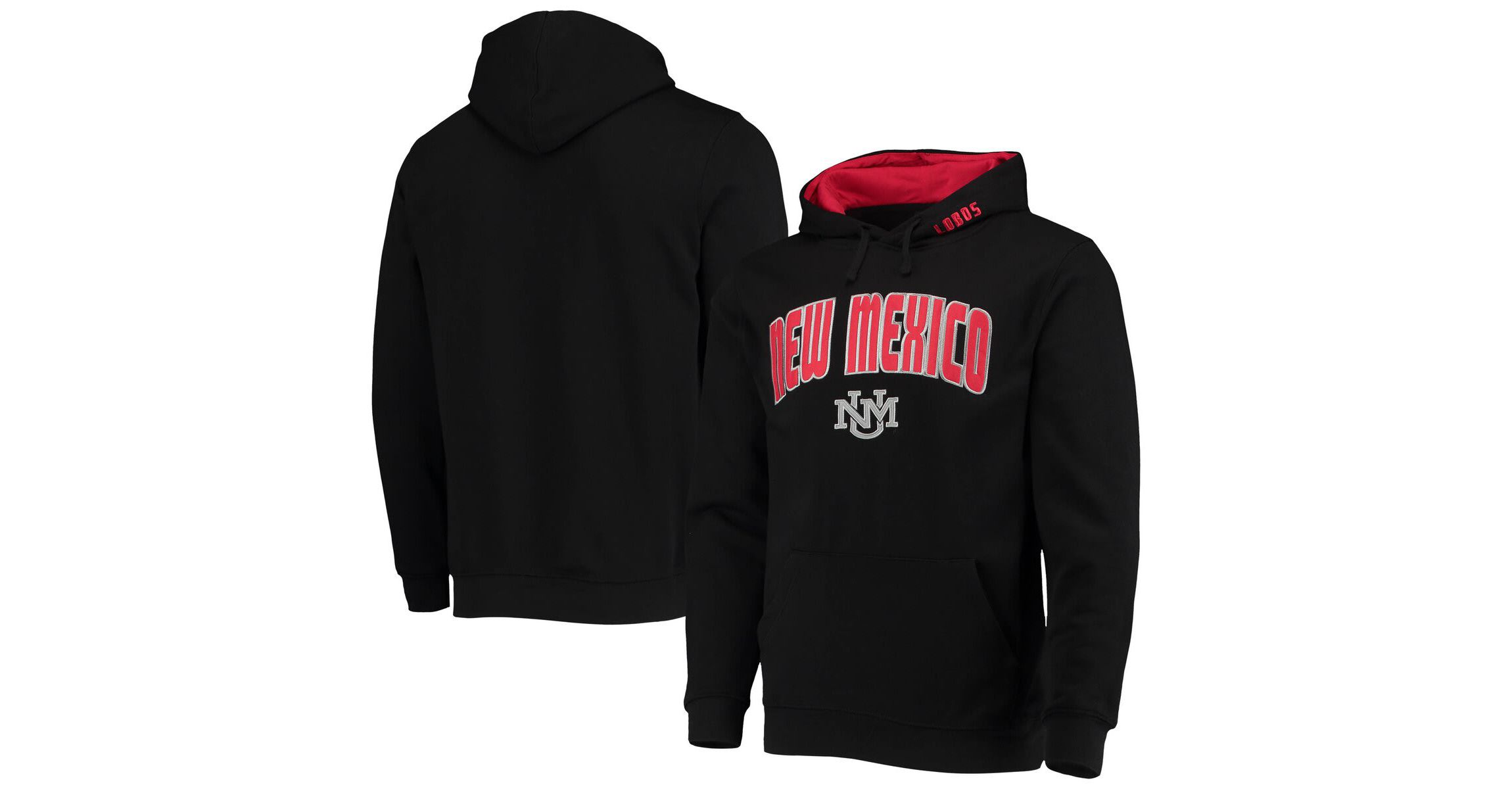 NCAA New Mexico Lobos Arch and Logo Pullover Hoodie