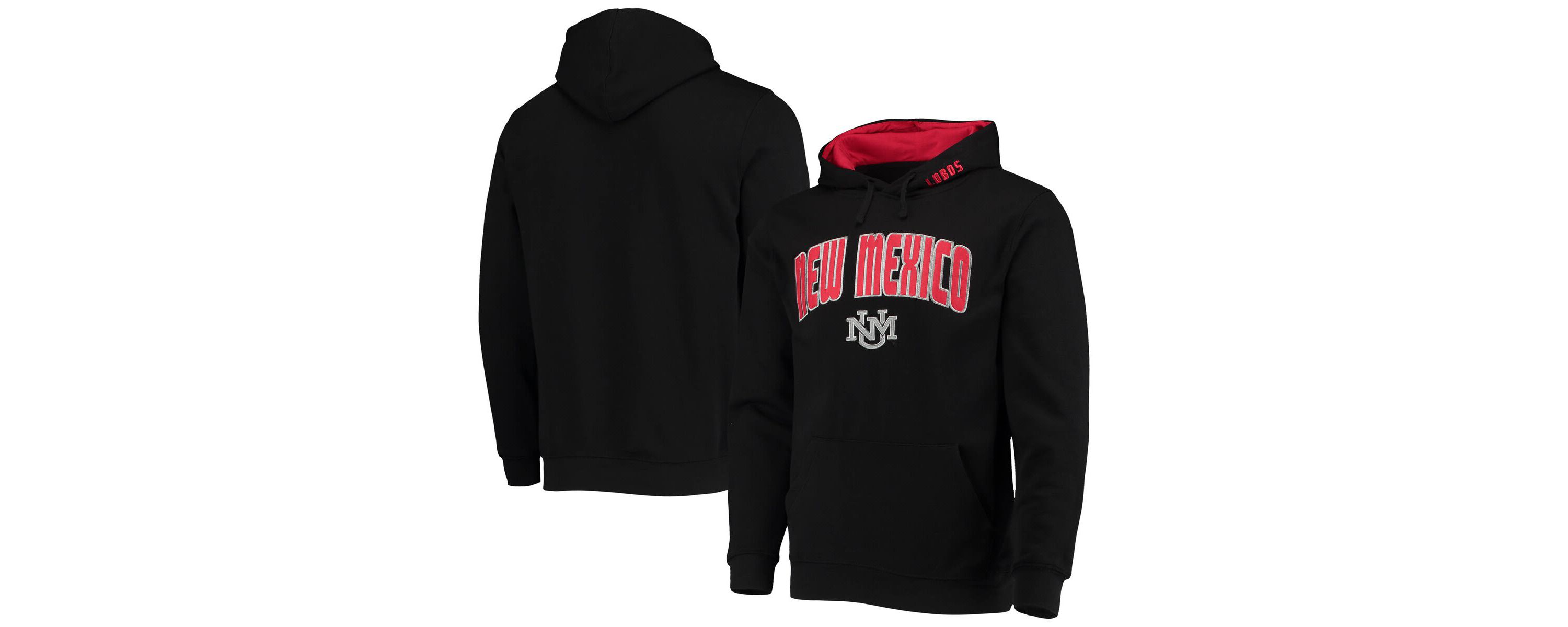 NCAA New Mexico Lobos Arch and Logo Pullover Hoodie