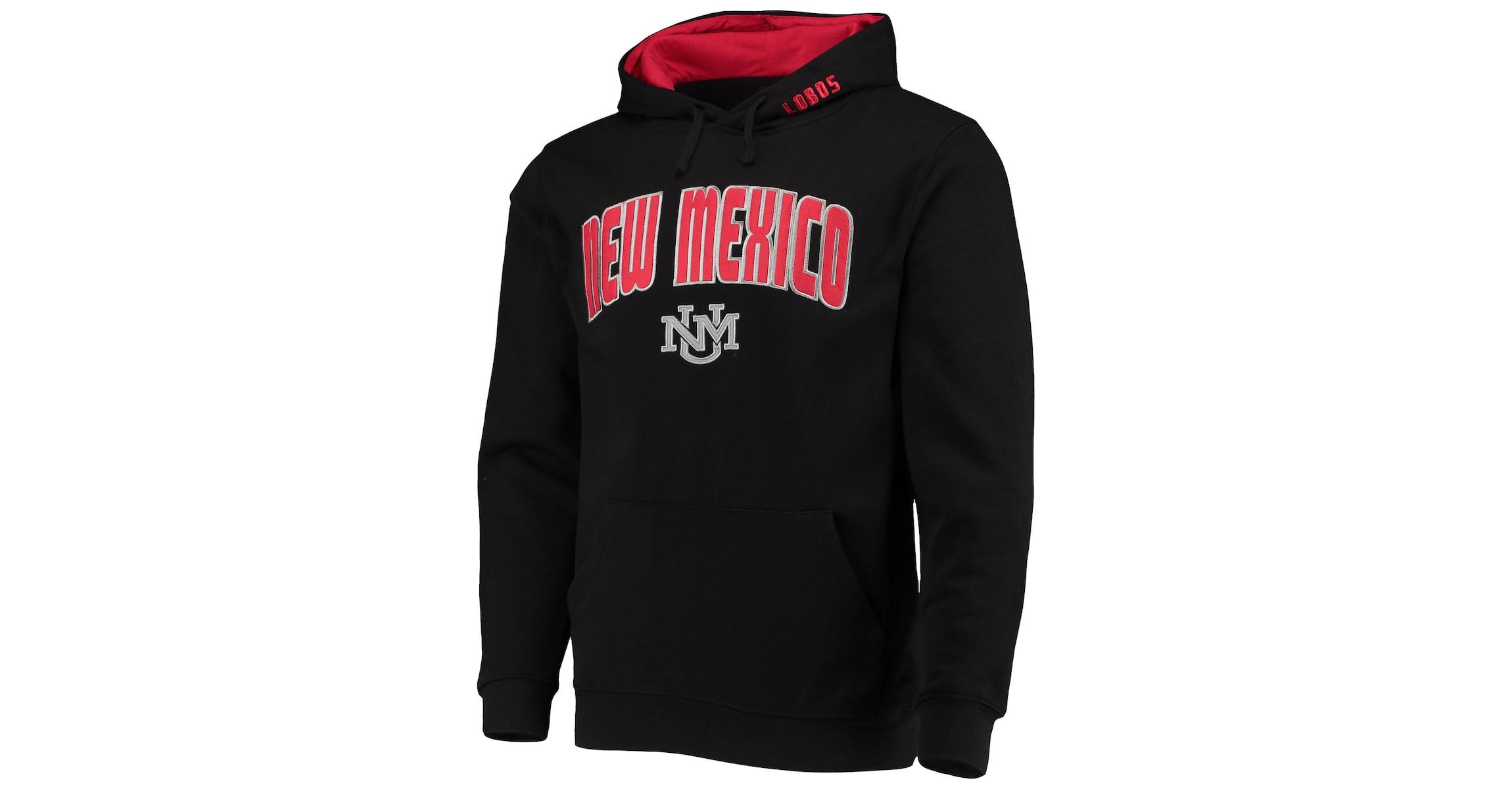 NCAA New Mexico Lobos Arch and Logo Pullover Hoodie