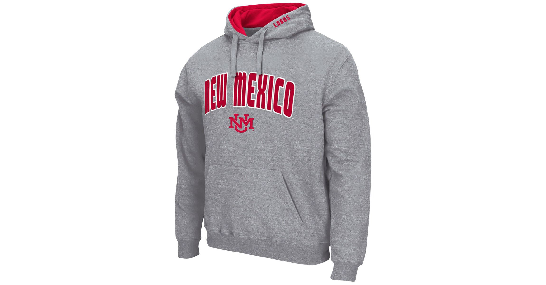 NCAA ed New Mexico Lobos Arch and Logo Pullover Hoodie