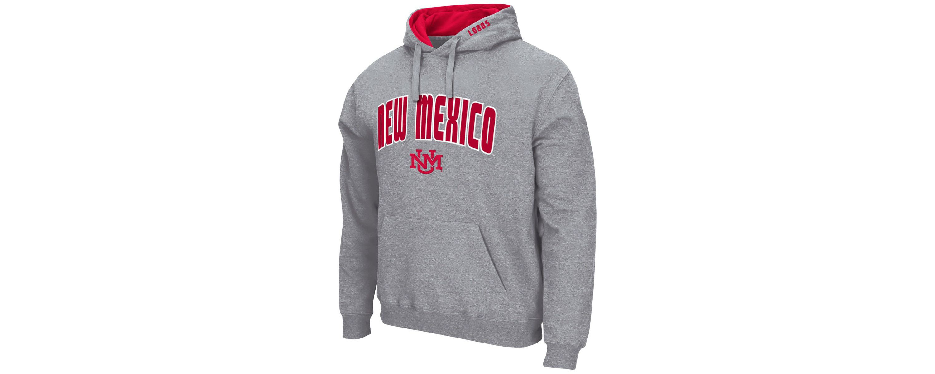 NCAA ed New Mexico Lobos Arch and Logo Pullover Hoodie