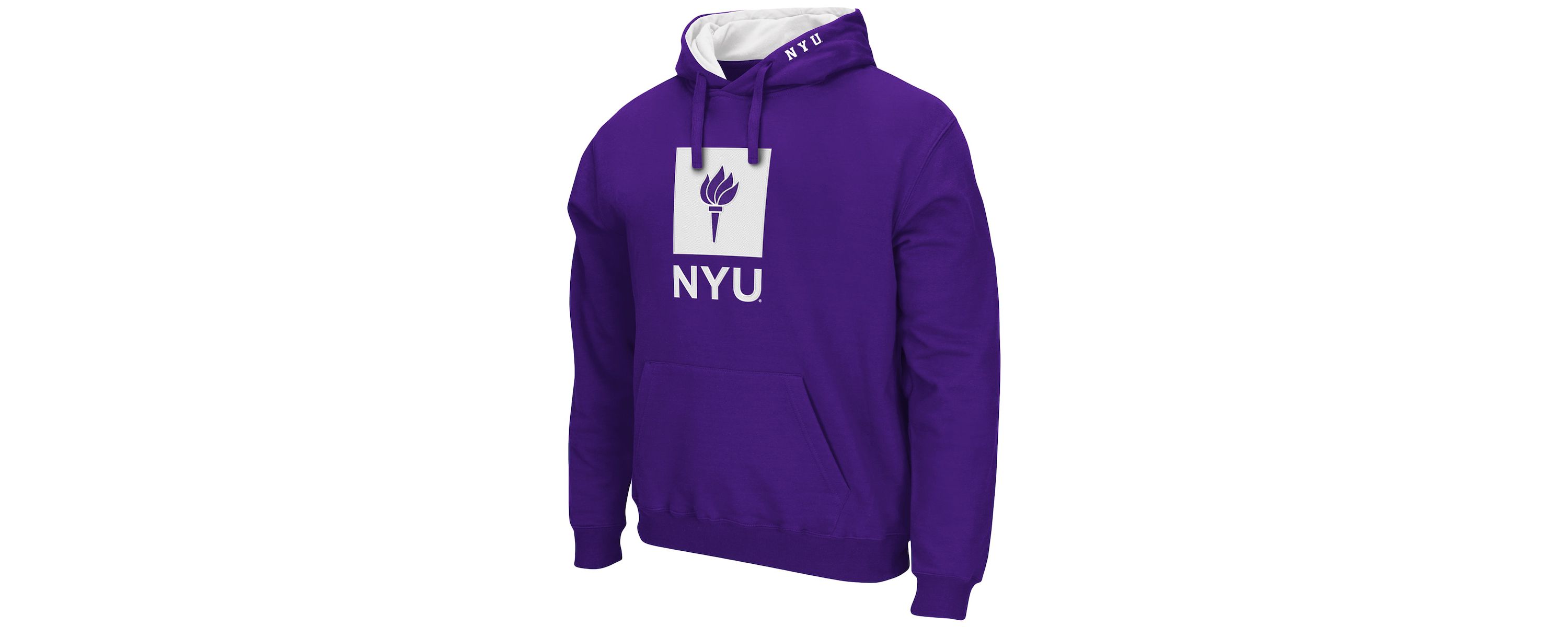 NCAA NYU Violets Arch and Logo Pullover Hoodie