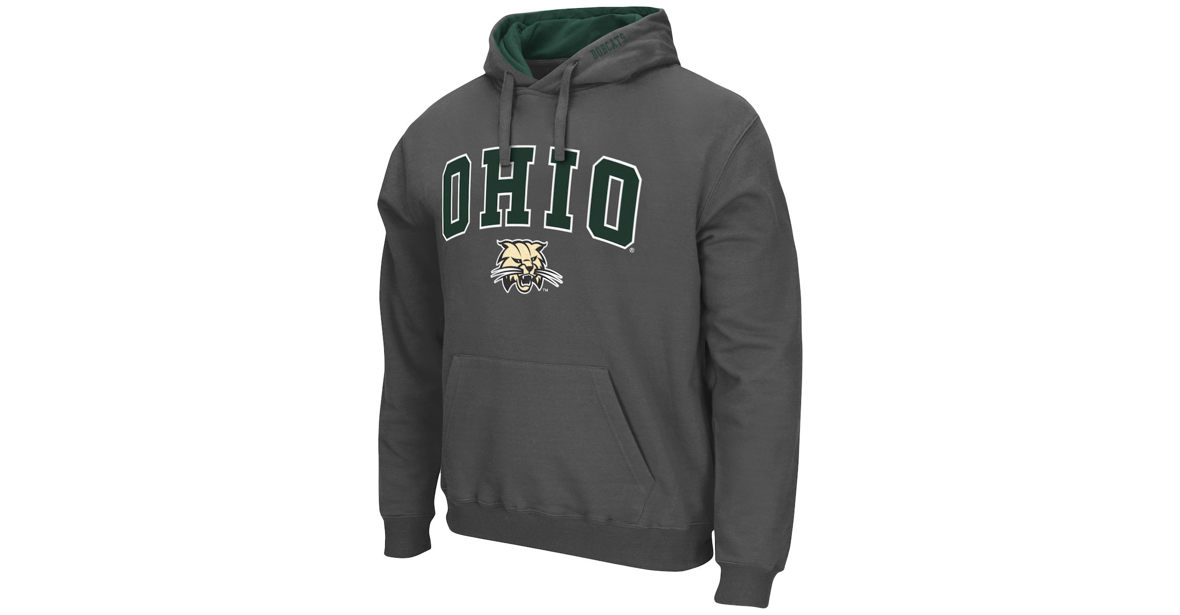 NCAA Ohio Bobcats Arch and Logo Pullover Hoodie