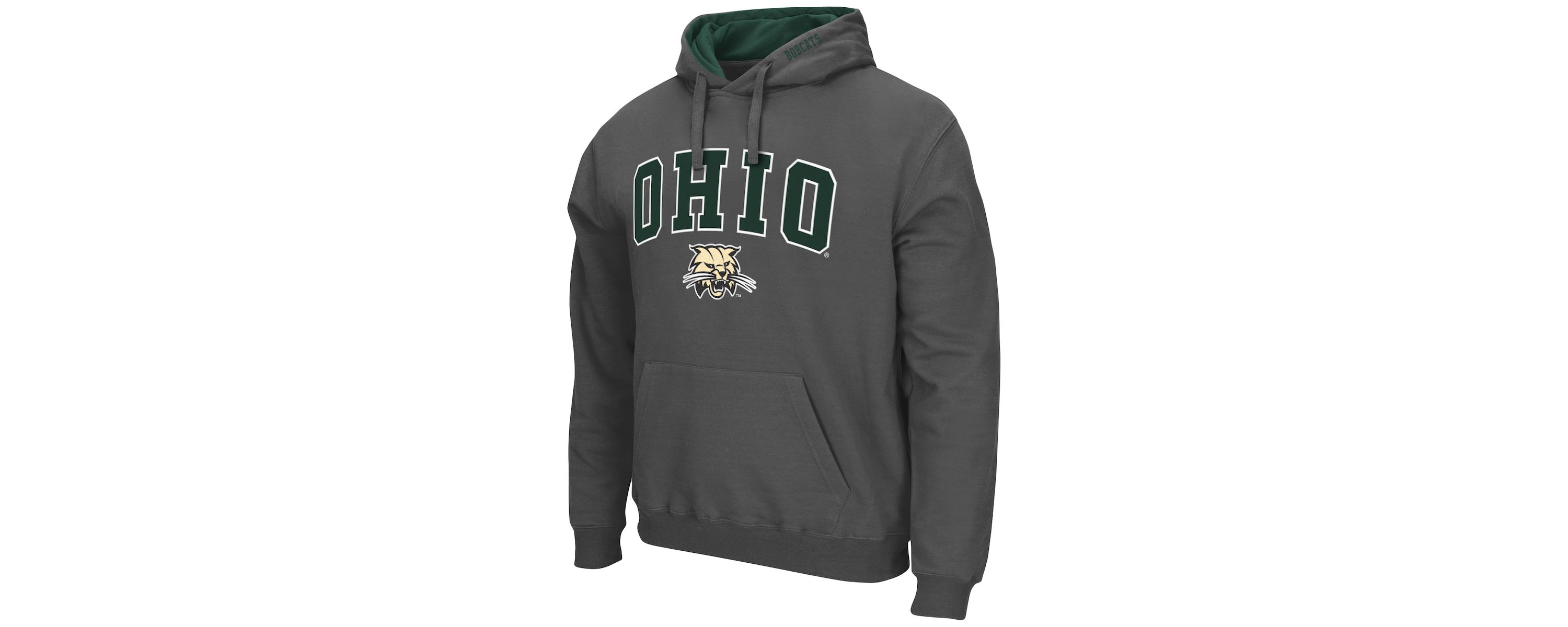 NCAA Ohio Bobcats Arch and Logo Pullover Hoodie