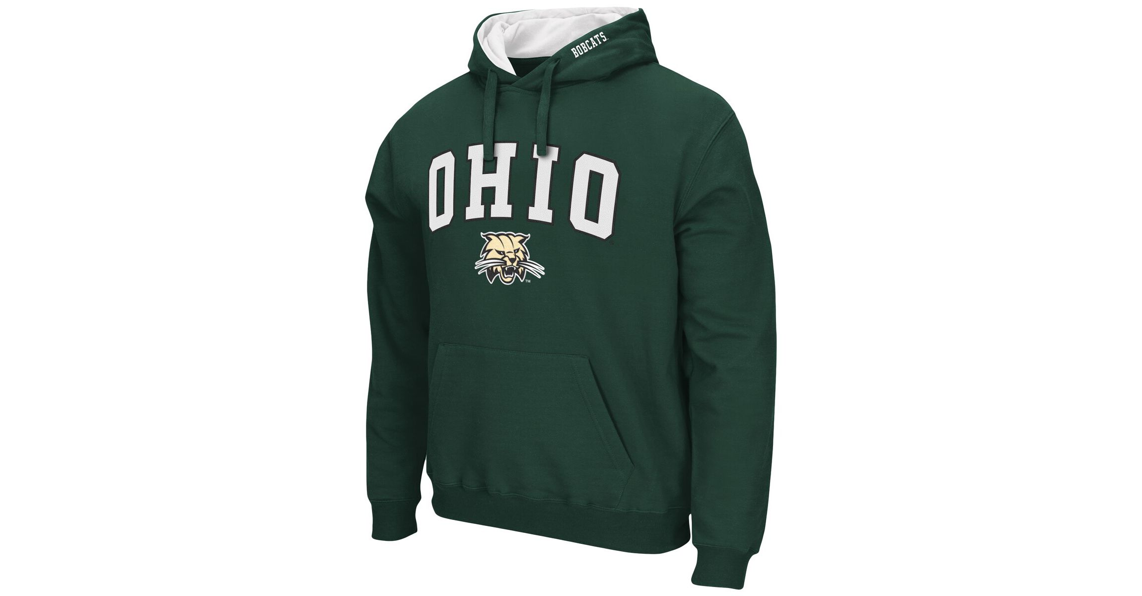 NCAA Ohio Bobcats Arch and Logo Pullover Hoodie