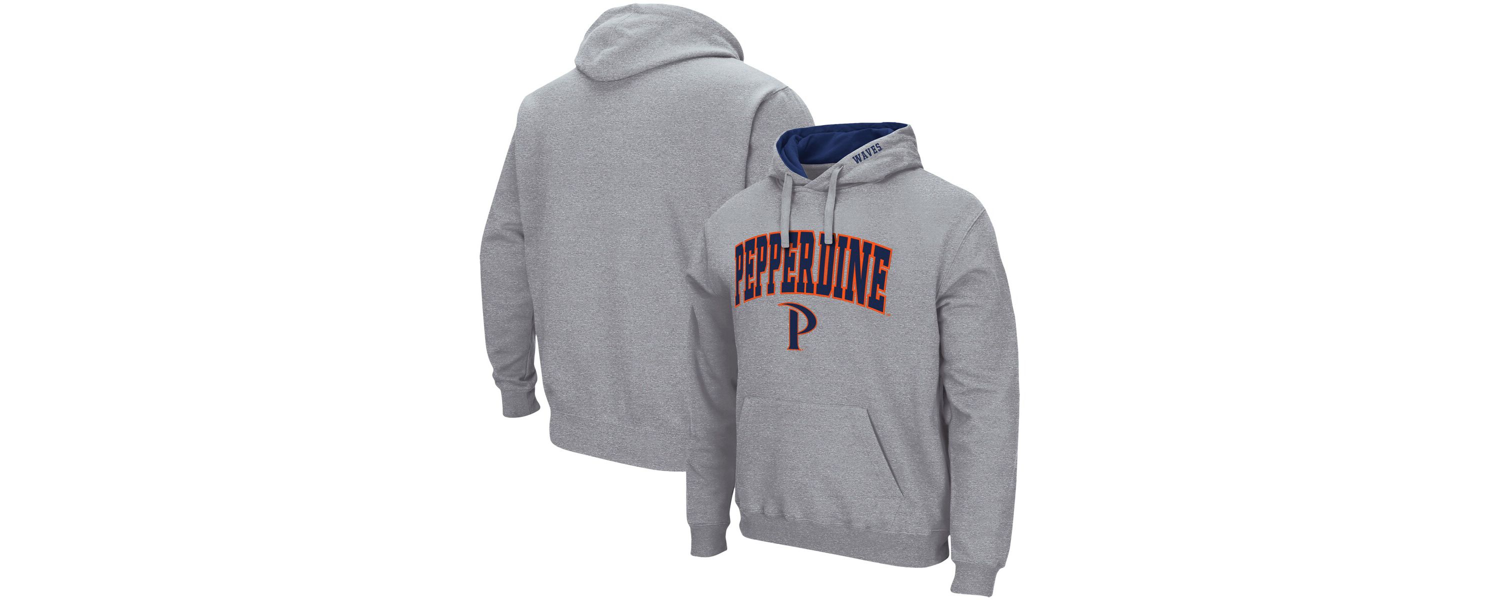 NCAA ed Pepperdine Waves Arch and Logo Pullover Hoodie