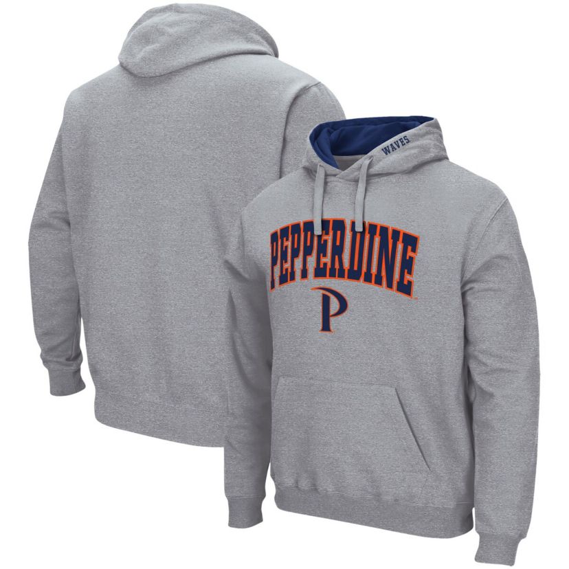 NCAA ed Pepperdine Waves Arch and Logo Pullover Hoodie