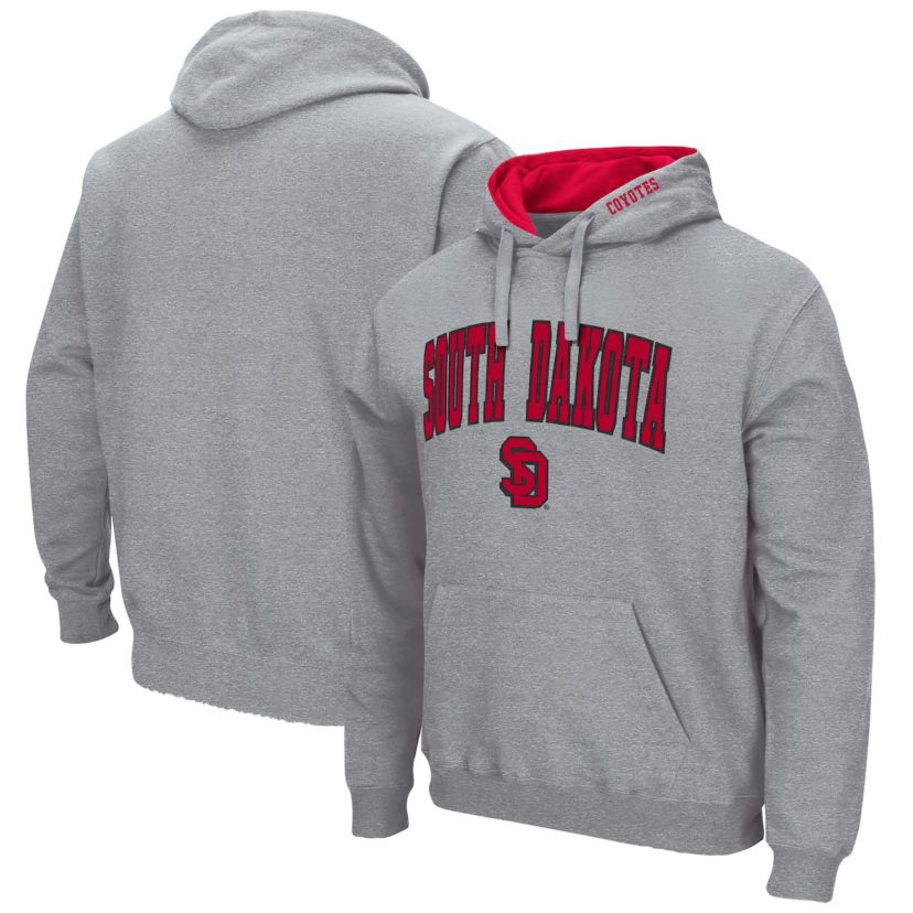 NCAA ed South Dakota Coyotes Arch and Logo Pullover Hoodie