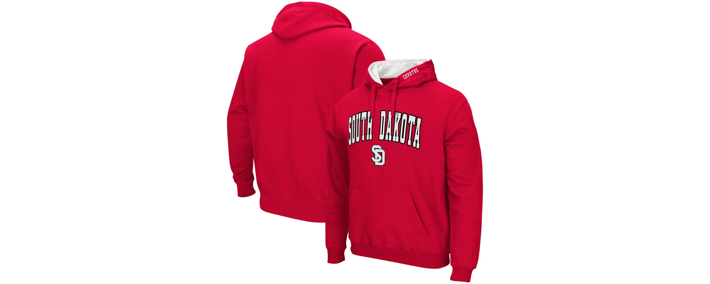NCAA South Dakota Coyotes Arch and Logo Pullover Hoodie