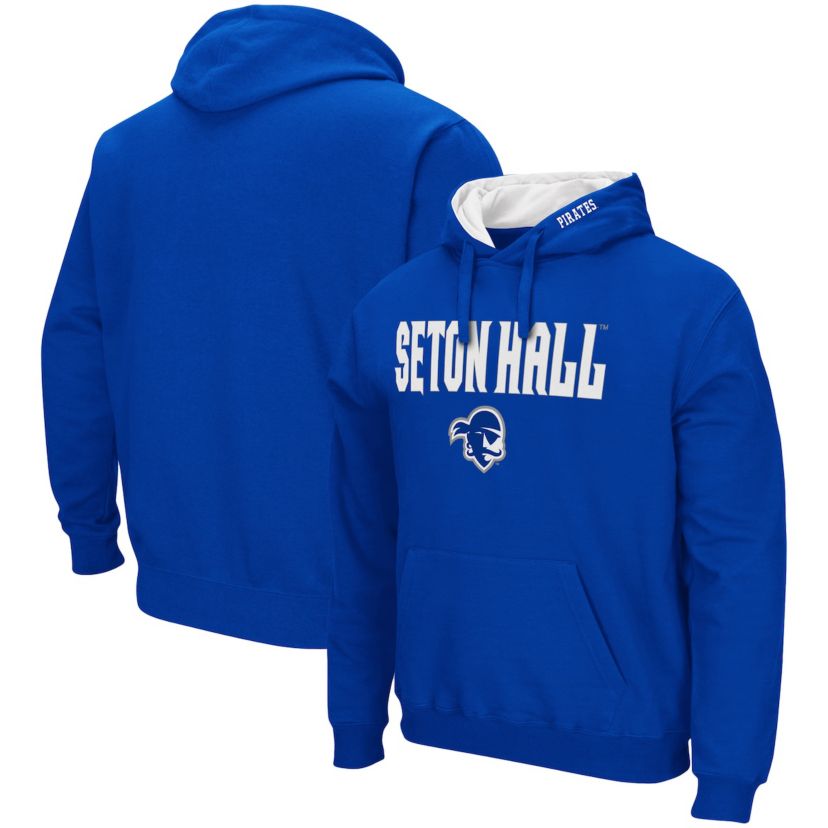 NCAA Seton Hall Pirates Arch and Logo Pullover Hoodie