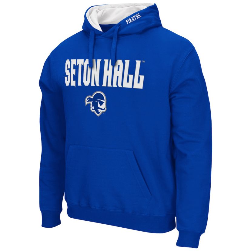 NCAA Seton Hall Pirates Arch and Logo Pullover Hoodie