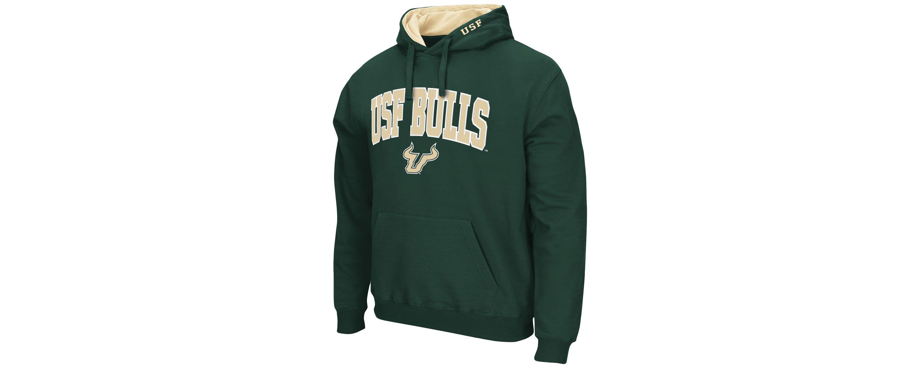 NCAA South Florida Bulls Arch and Logo Pullover Hoodie